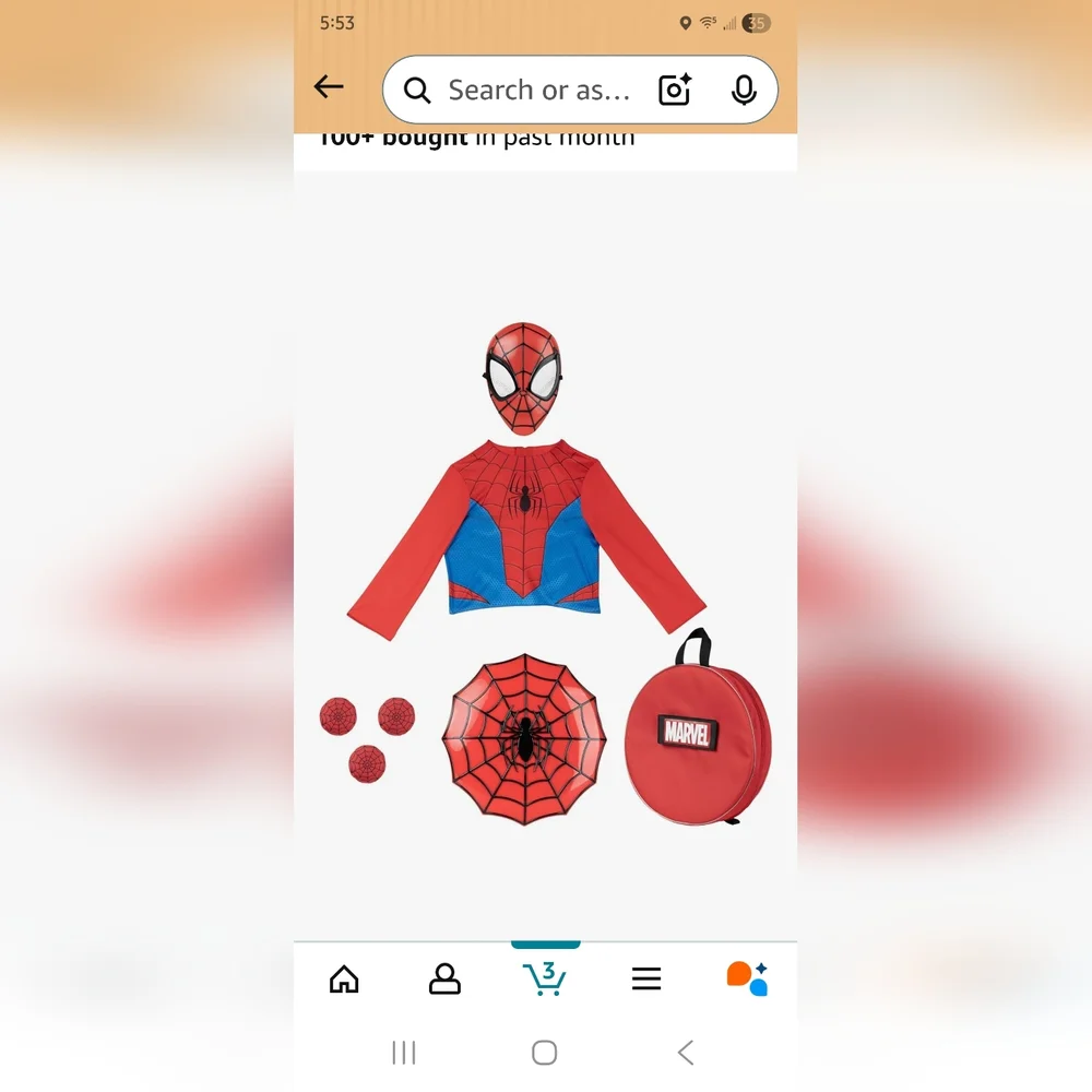 Marvel Spider-Man Kids Costume